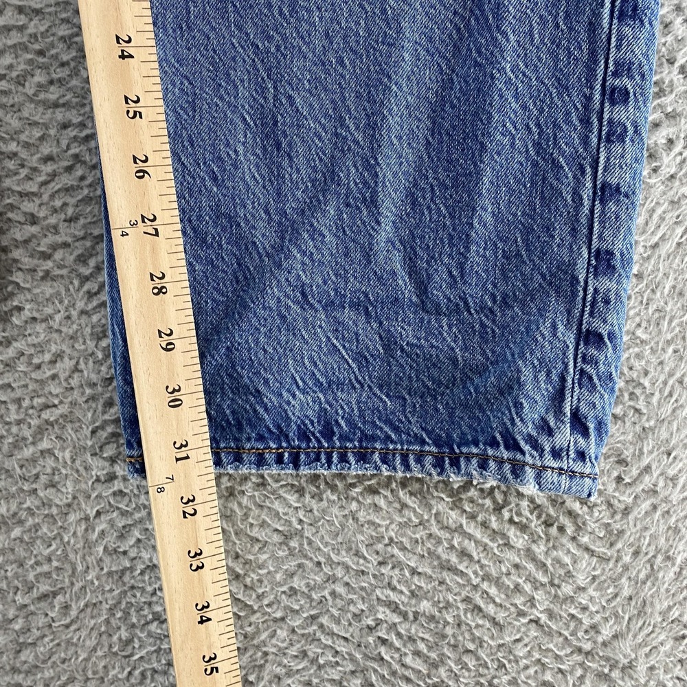 Abercrombie & Fitch Loose High Rise Jeans Womens 30 Blue Straight Relaxed Denim - Picture 6 of 14